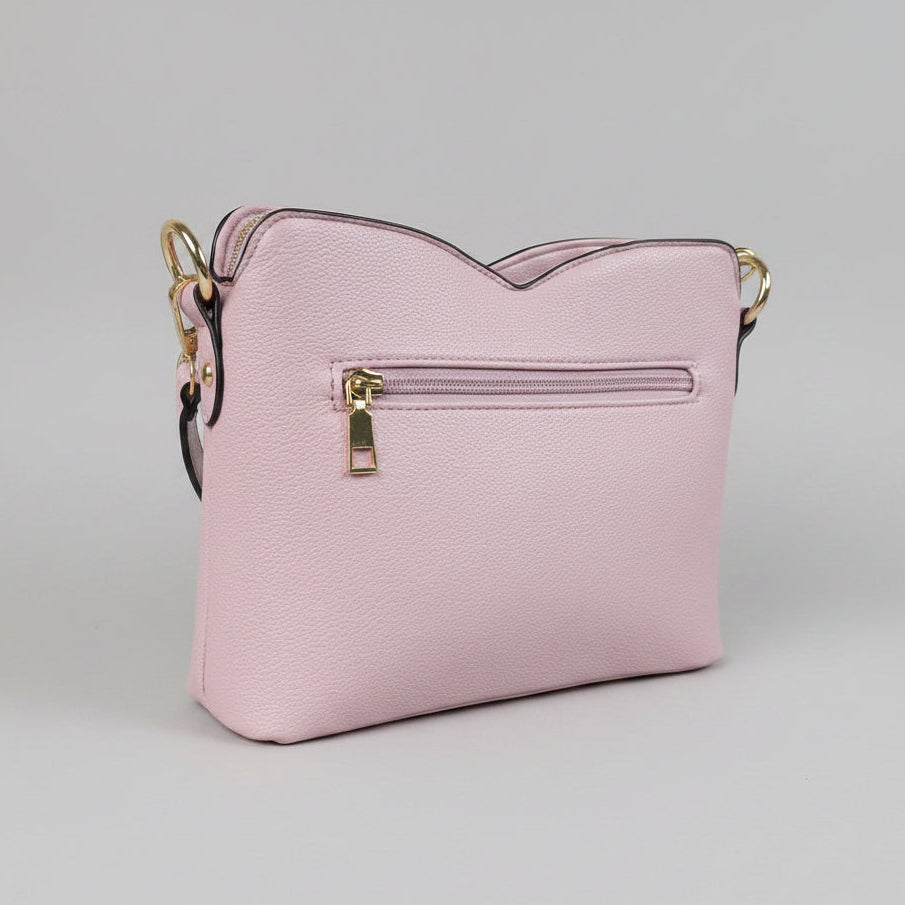 Temptation Italy Small Faux Leather Crossbody. Butterfly & Floral Embossed Bag - Boutique of Leathers/Open Road