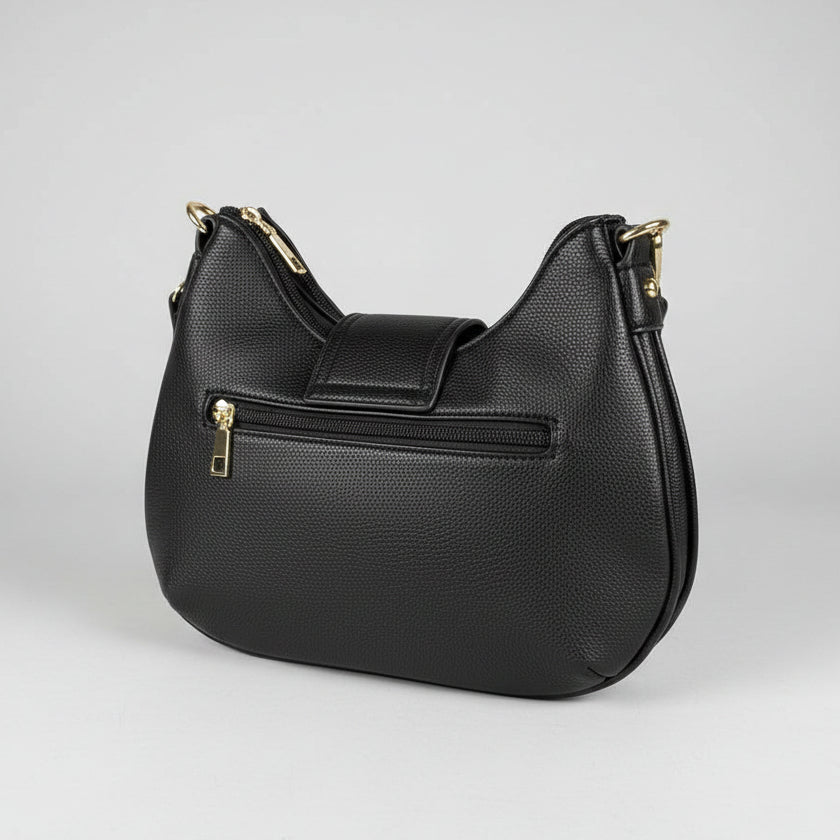 Temptation Italy Small Floral & Dragonfly Embossed Crossbody Bag. Vegan Leather Shoulder Bag
