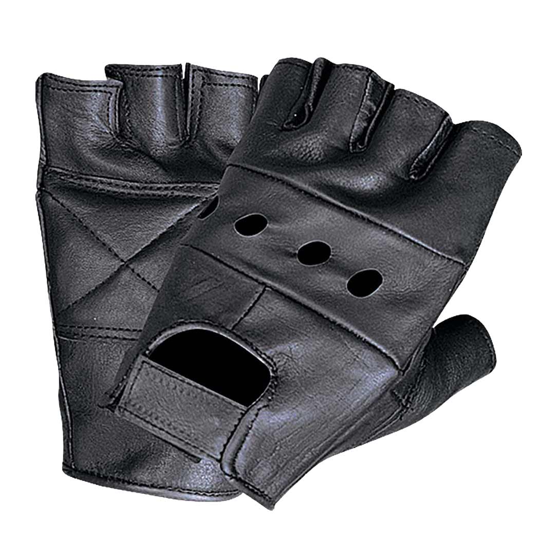 Open Road Men's Fingerless Leather Gloves