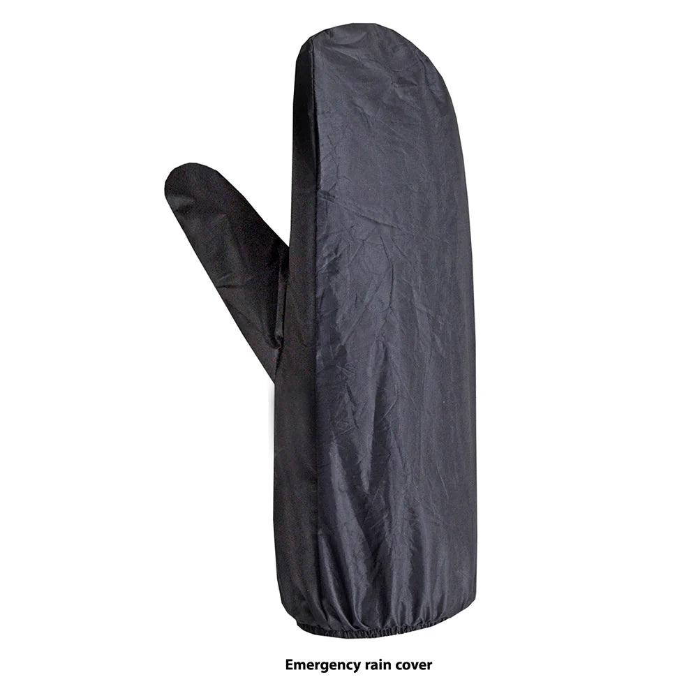 Open Road Men's Leather Motorcycle Gloves w/ Rain Cover