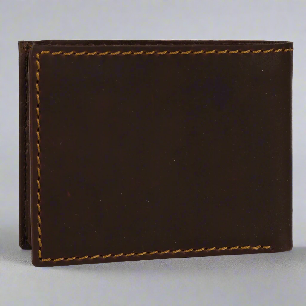 MET Men's Bifold Flip Up RFID Leather Wallet