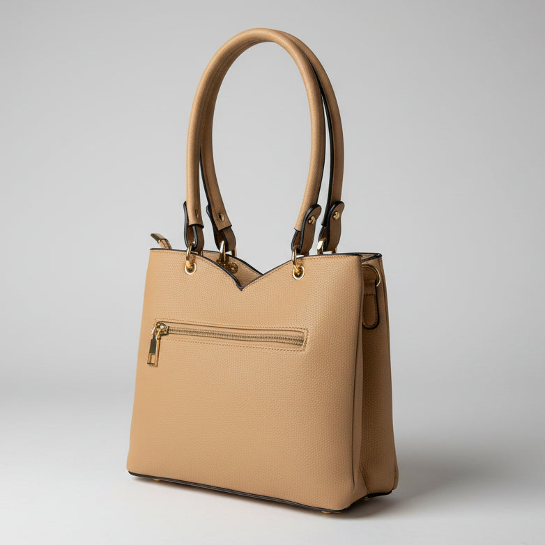 Temptation Italy Small Floral Embossed Faux Leather 2-Handle Bag - Boutique of Leathers/Open Road