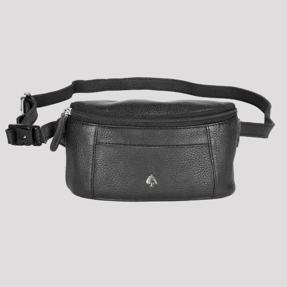 Greenwood Leather Belt Bag. Premium Top-Grain Leather Waist Pack & Crossbody Sling - Boutique of Leathers/Open Road