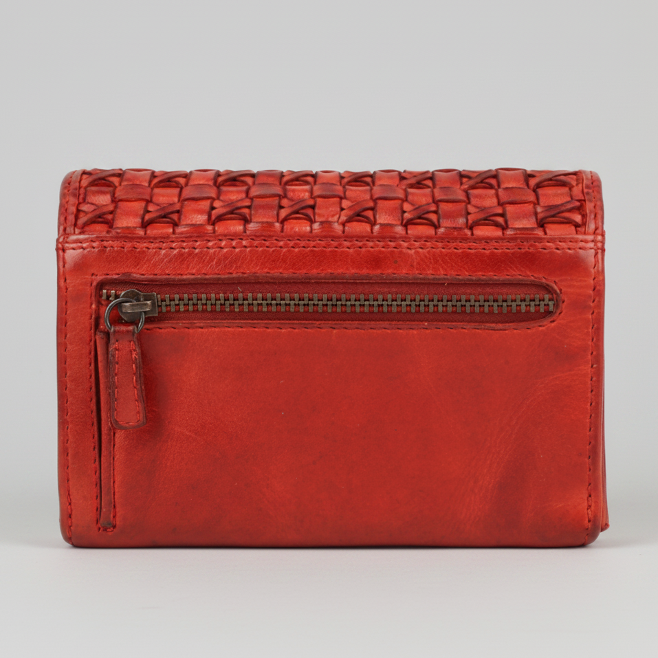 MET Women’s Leather Crosswoven Wallet - Boutique of Leathers/Open Road