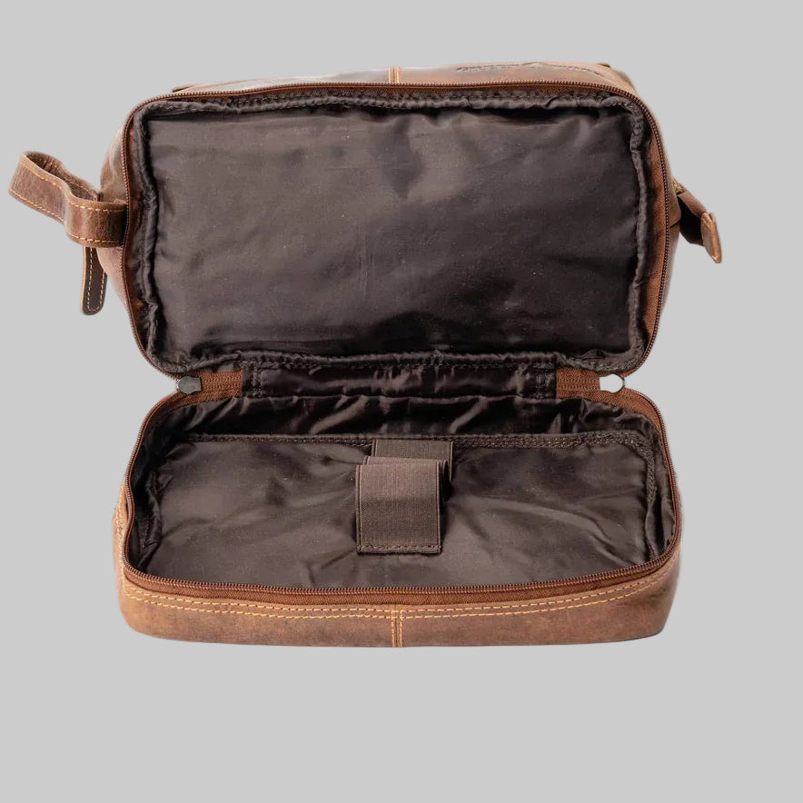 Greenwood Leather Travel Toiletry Bag - Boutique of Leathers/Open Road