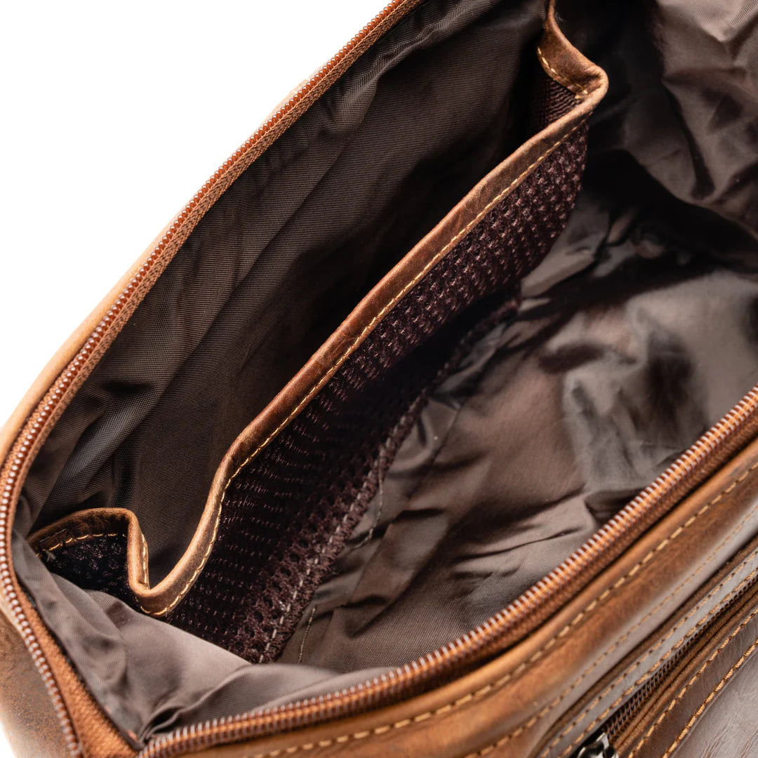 Greenwood Leather Travel Toiletry Bag - Boutique of Leathers/Open Road