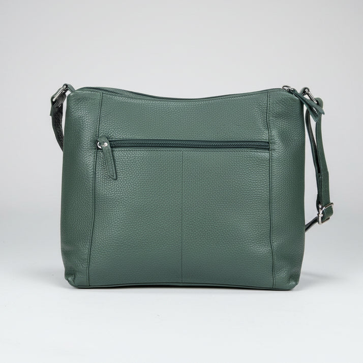 Greenwood Leather Elegant Crossbody Bag. Full-Grain Leather Shoulder Bag - Boutique of Leathers/Open Road