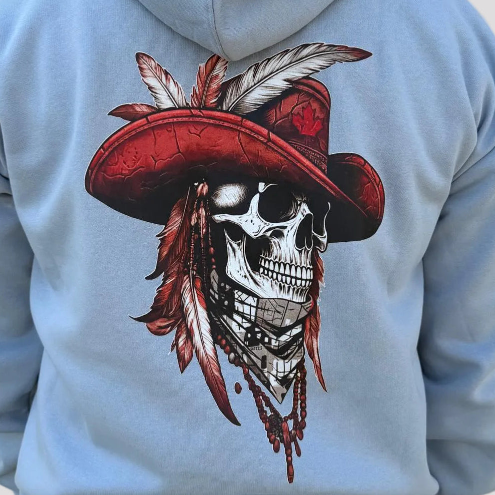 Open Road Men's Western Skull Graphic Hoodie