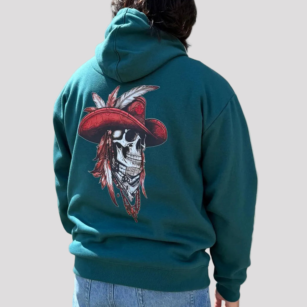 Open Road Men's Western Skull Graphic Hoodie