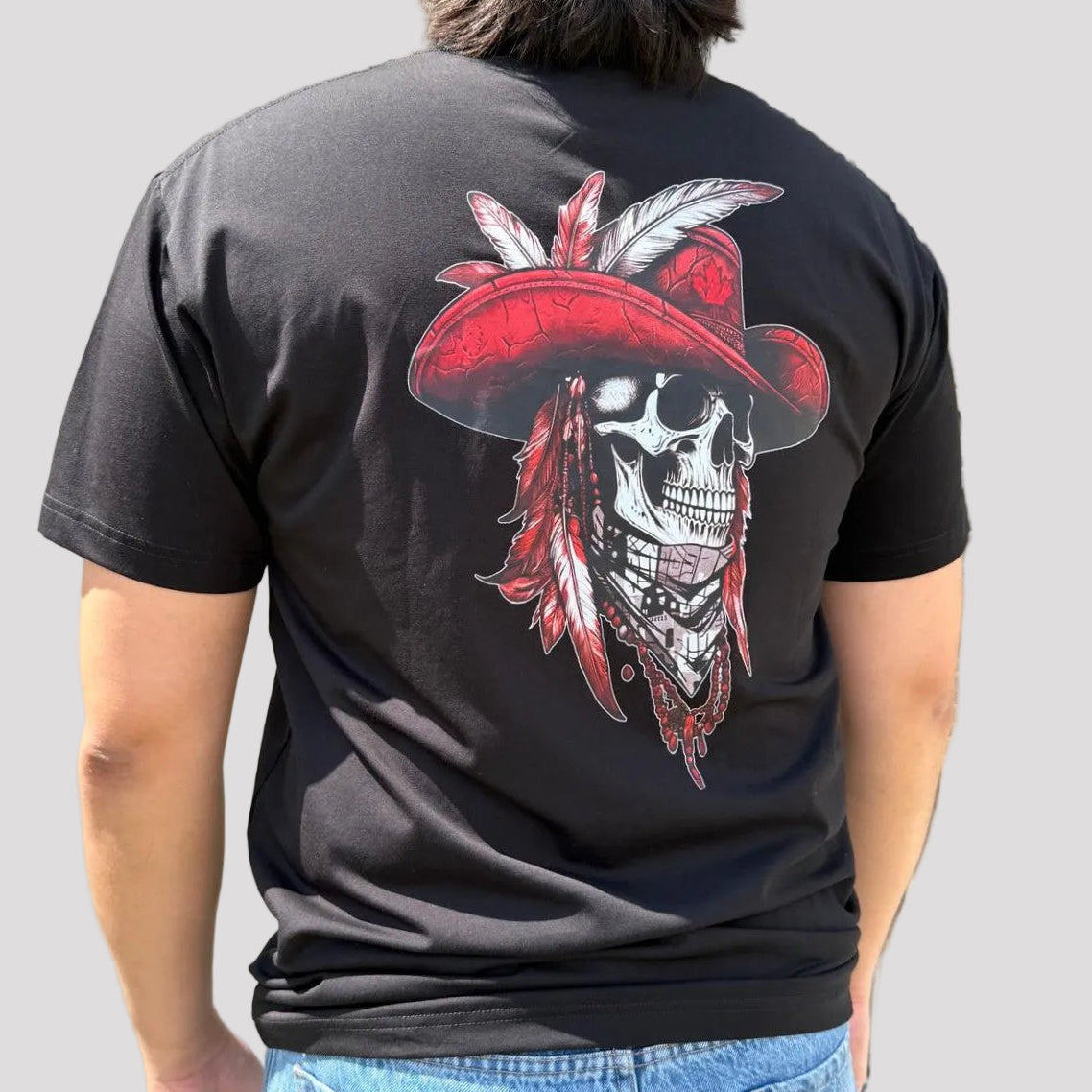 Open Road Men’s Western Skull Graphic T-Shirt