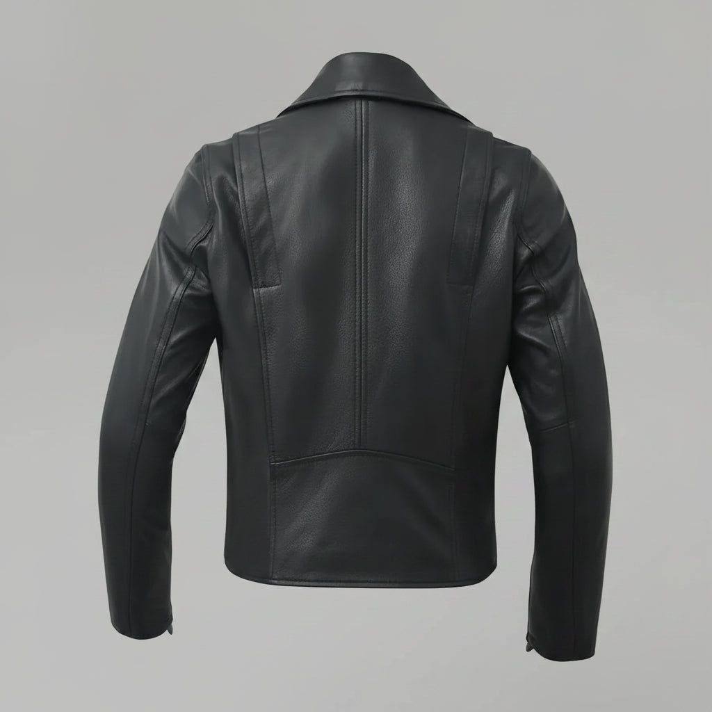 Women’s Lightweight Leather Fashion Jacket | Soft Naked Cowhide Casual Moto Style