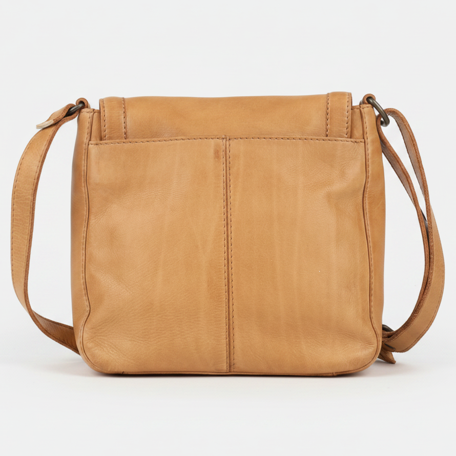 MET Premium Leather Flap Crossbody Bag. Women's Organizer Purse