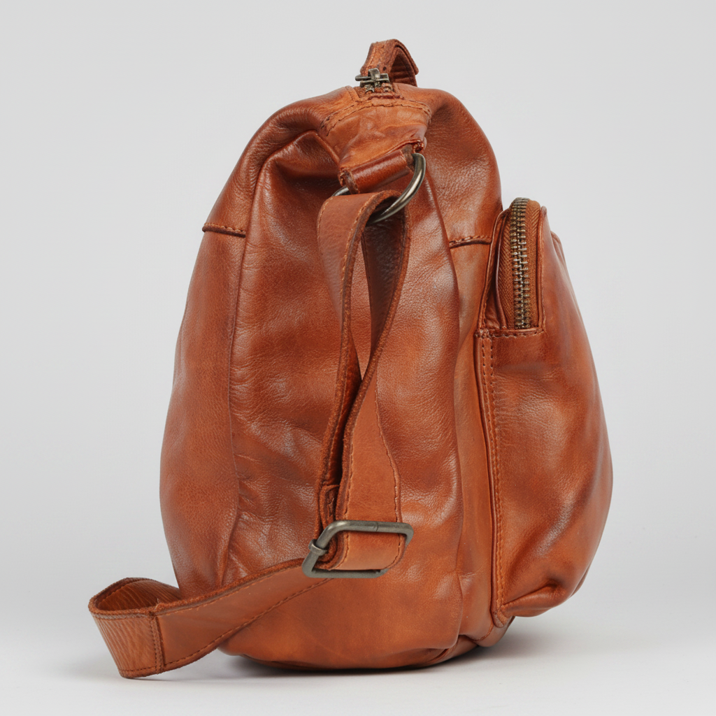 MET Premium Leather Crossbody Bag. Utility Organizer Messenger - Boutique of Leathers/Open Road