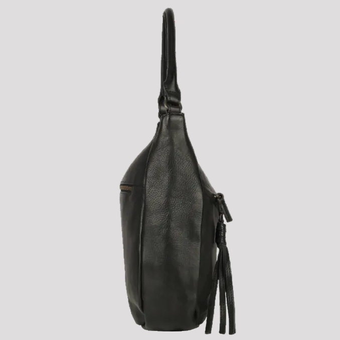 MET Premium Leather Shoulder Bag. Slouchy Urban Hobo - Boutique of Leathers/Open Road