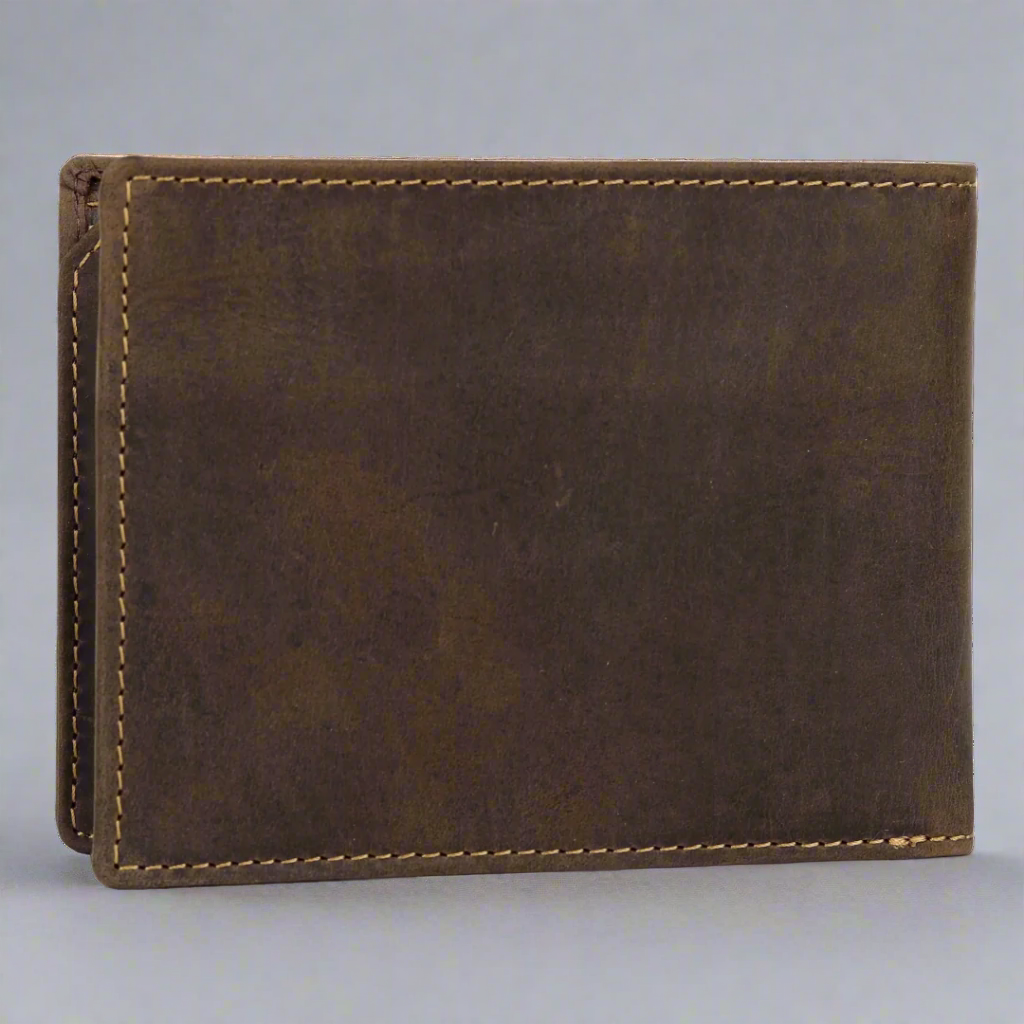 BOL/Open Road Men's Live To Ride Distressed Leather Wallet