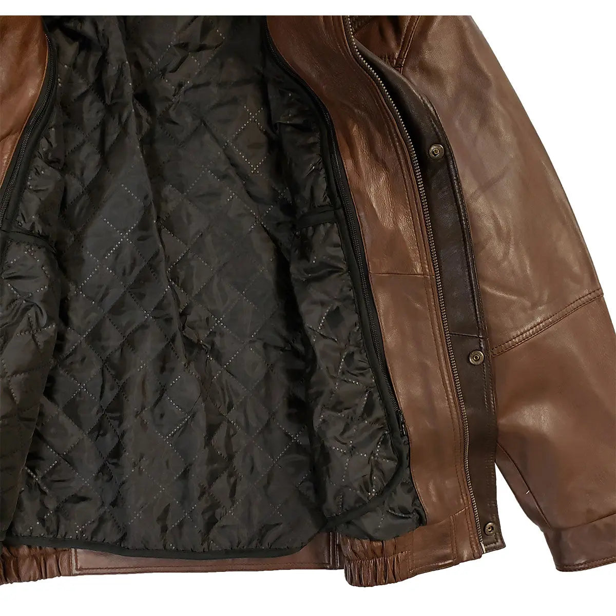 BOL Men's Double Collar Leather Bomber Jacket - Boutique of Leathers/Open Road