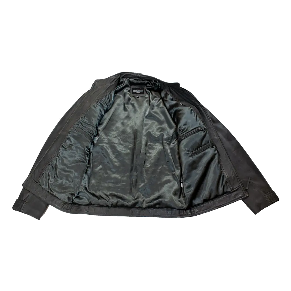 BOL Men's Quilted Shoulders Leather Jacket Men's Leather Jackets Boutique of Leathers/Open Road