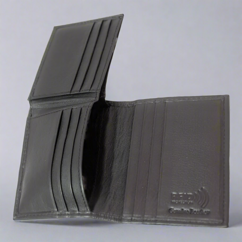 BOL Men's RFID Upright Leather Bifold Wallet Men's Wallets Boutique of Leathers/Open Road