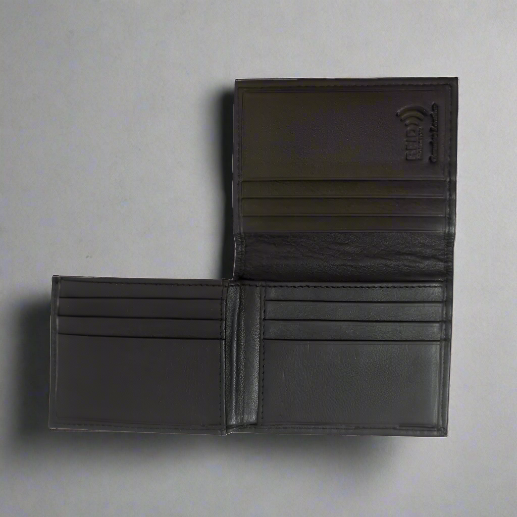 BOL Men's RFID Upright Leather Bifold Wallet Men's Wallets Boutique of Leathers/Open Road