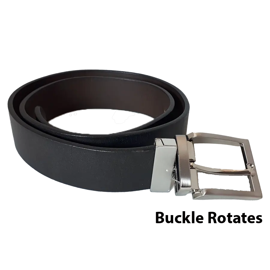 BOL Men's Reversible Solid Leather Belt Men's Belts Boutique of Leathers/Open Road