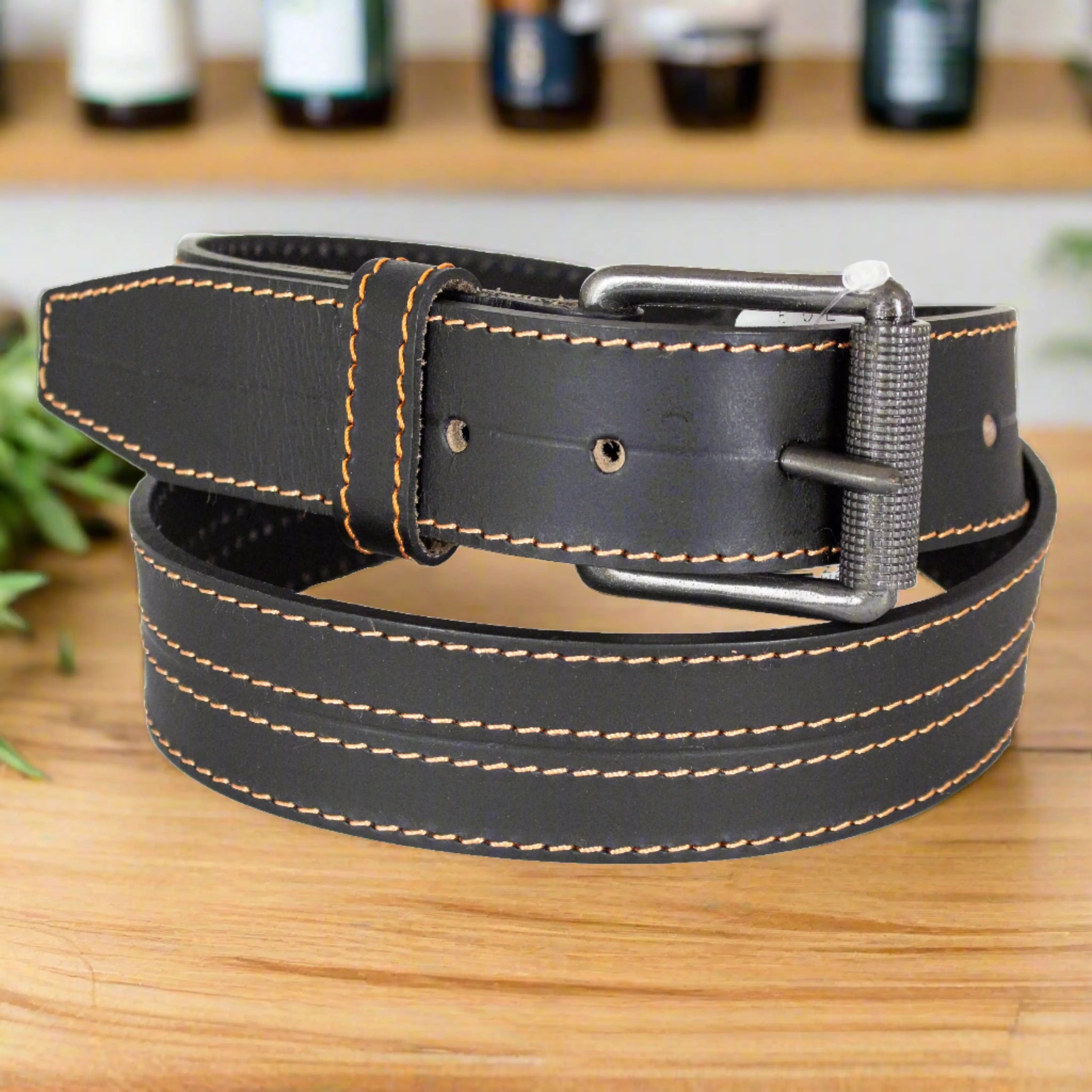 Mens all leather belts hotsell