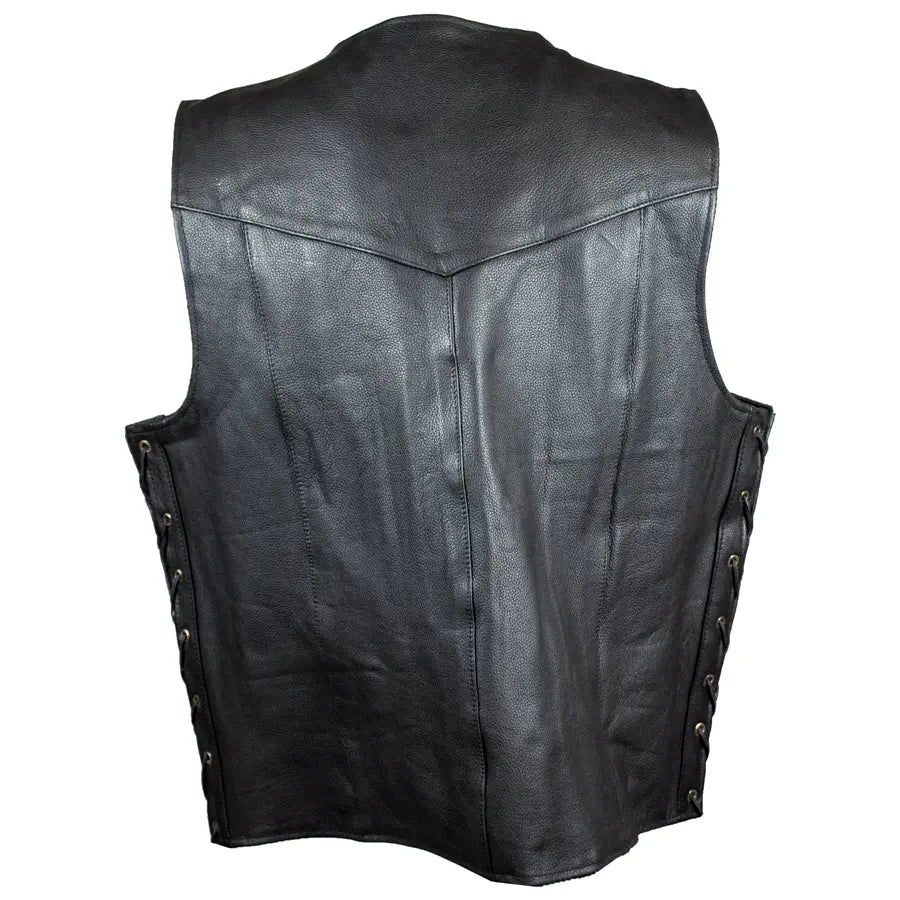 BOL Men's Tall Buffalo Leather Vest Men's Vests Boutique of Leathers/Open Road