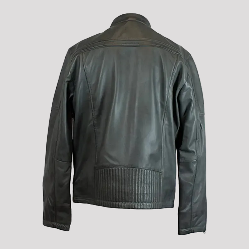 BOL Men's Waxed Sheep Prime Leather Jacket - Boutique of Leathers/Open Road