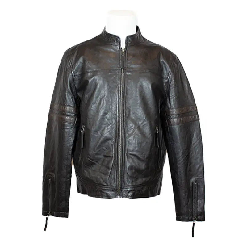BOL Men's Zip up Lamb Leather Jacket Men's Leather Jackets Boutique of Leathers/Open Road
