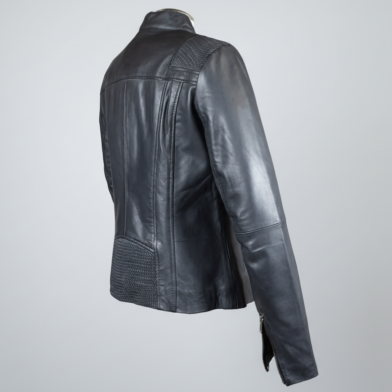 BOL Women's Basket Weave Accent Leather Jacket Women's Coats & Jackets Boutique of Leathers/Open Road