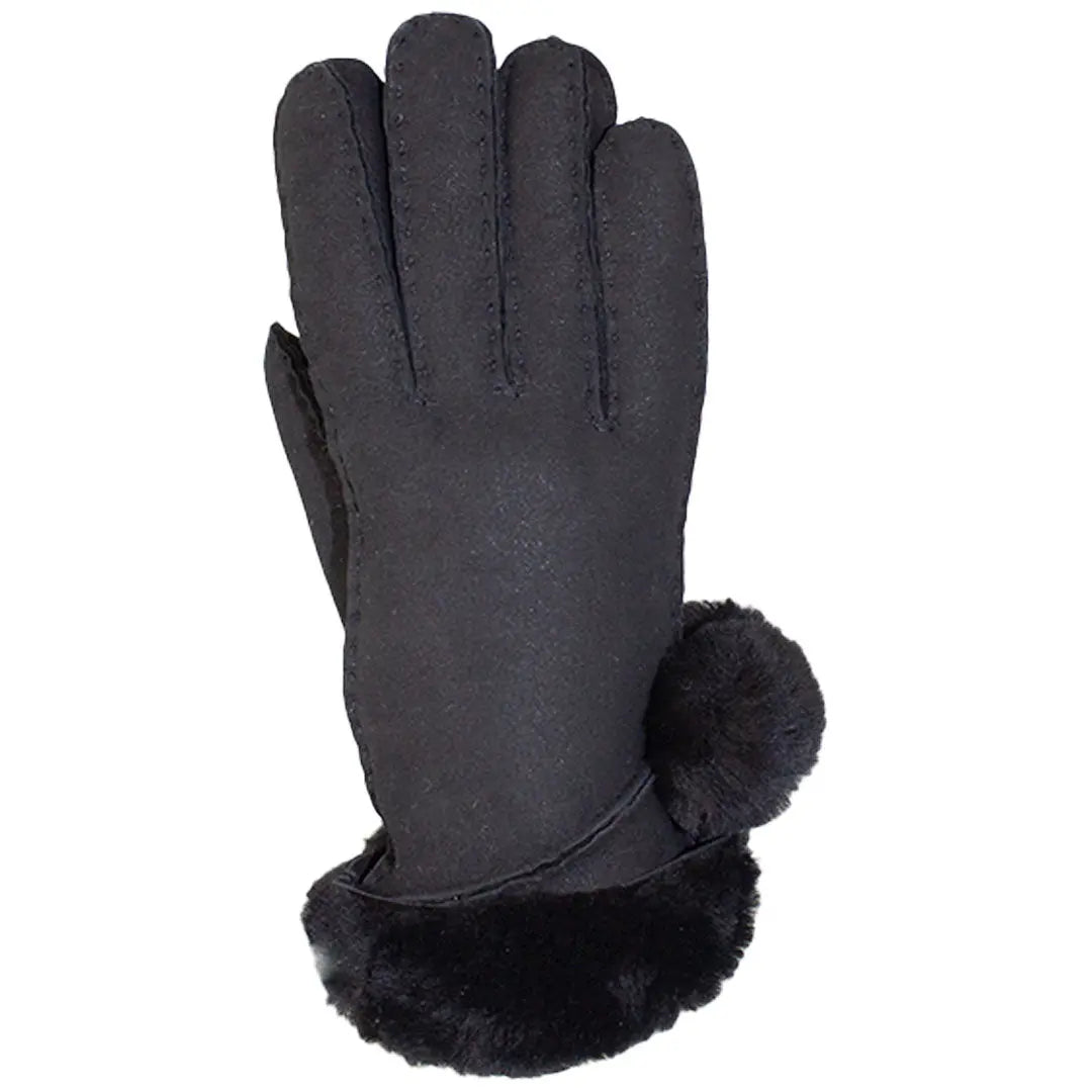 BOL Women's Pompom Hand Stitched Merino Sheepskin Gloves Gloves and Mittens Boutique of Leathers/Open Road