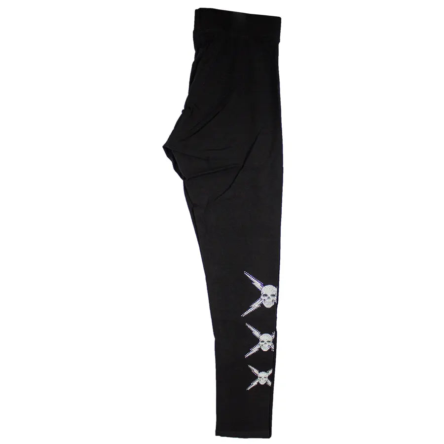 BOL Women's Rhinestone Skull Leggings Women's Pants Boutique of Leathers/Open Road