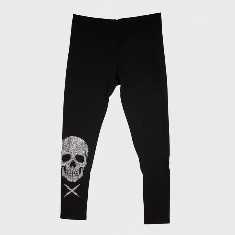 BOL Women's Rhinestone Skull Leggings Women's Pants Boutique of Leathers/Open Road
