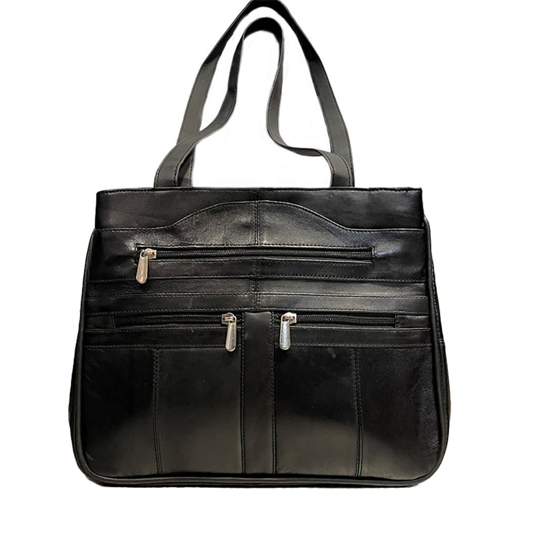 BOL Leather Shoulder Bag with Multiple Pockets