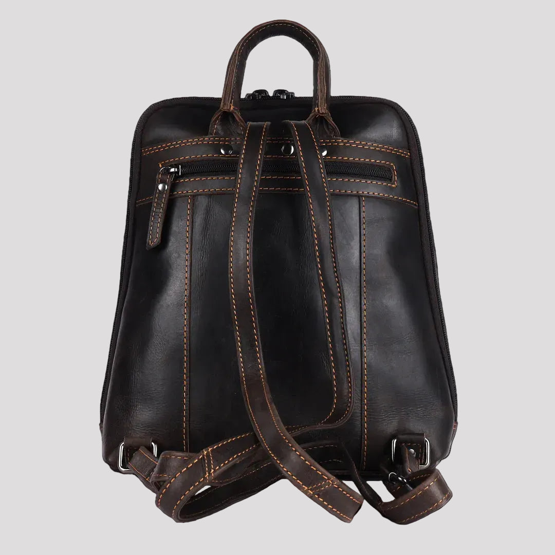 Greenwood Leather Women's Classic Leather Backpack - Boutique of Leathers/Open Road