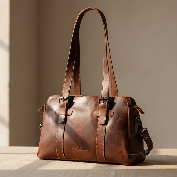 Greenwood Leather Shoulder Bag - Boutique of Leathers/Open Road