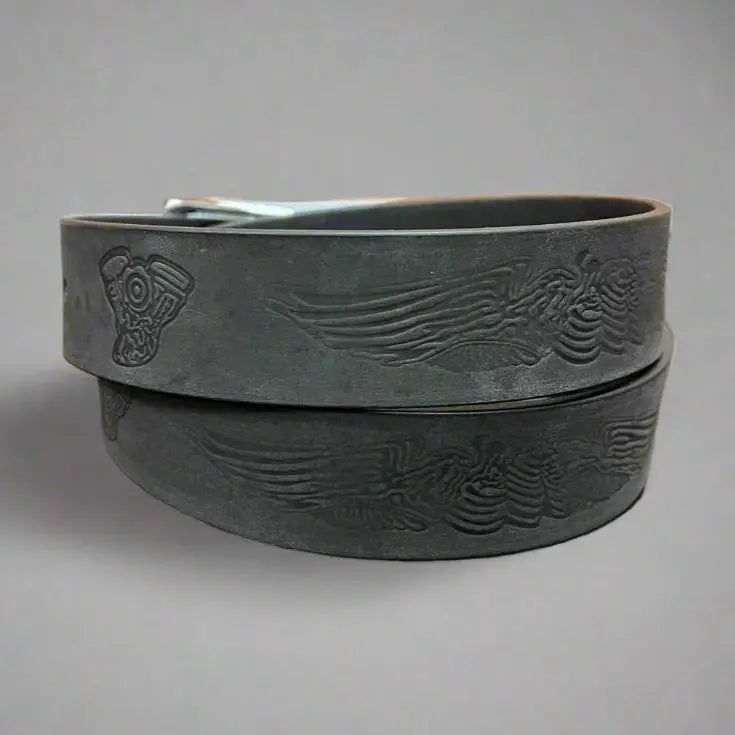 Engine Eagle Removable Buckle Leather Belt - Boutique of Leathers/Open Road