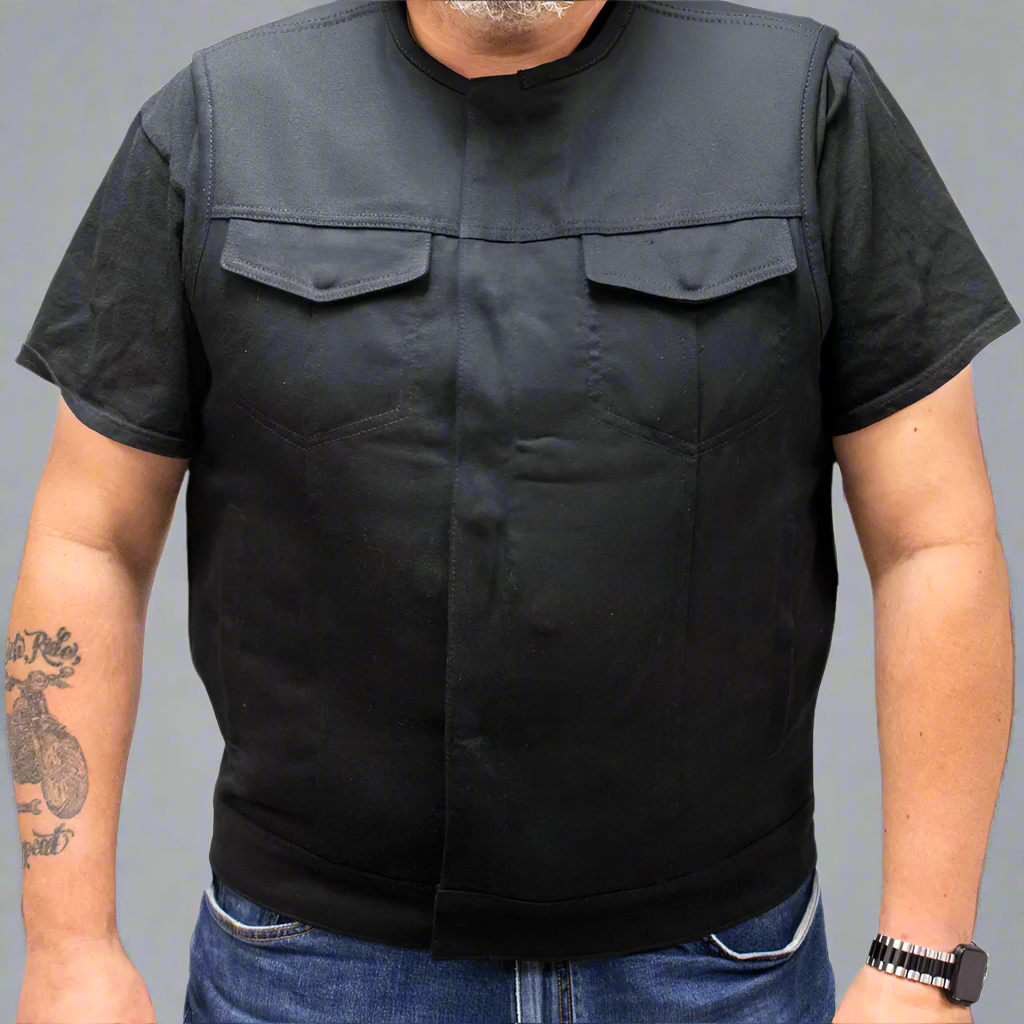 First MFG Co. Men's Motorcycle Twill Vest Men's Vests Boutique of Leathers/Open Road