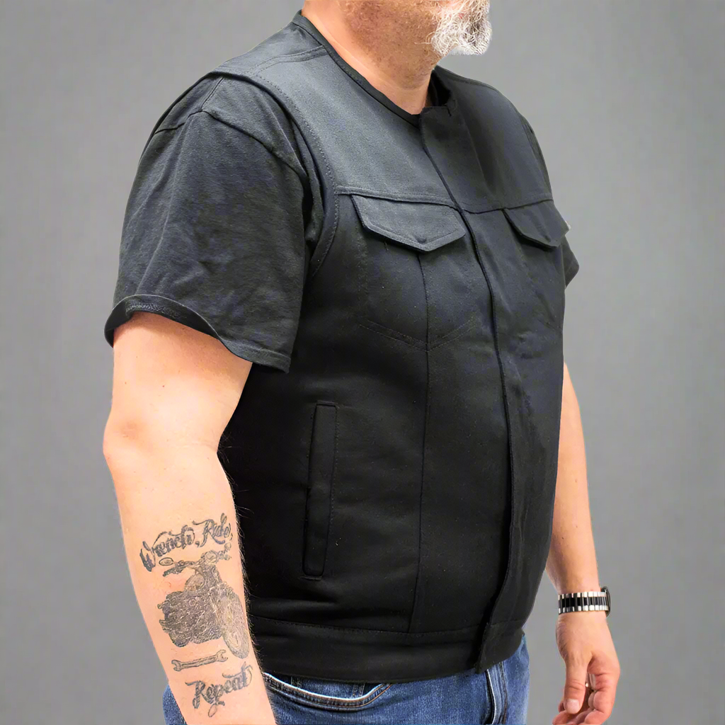 First MFG Co. Men's Motorcycle Twill Vest Men's Vests Boutique of Leathers/Open Road