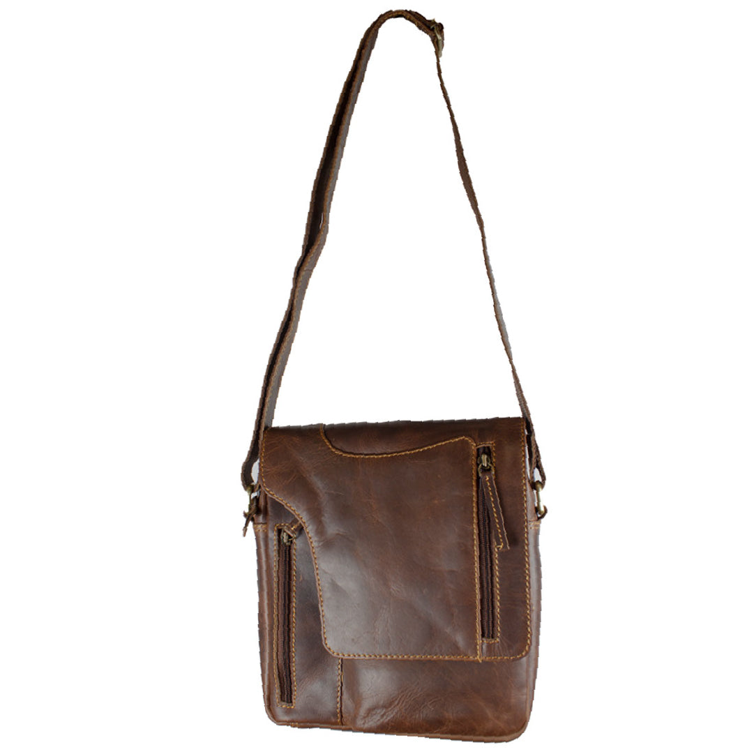 BOL Vintage Leather Crossbody Satchel Bag