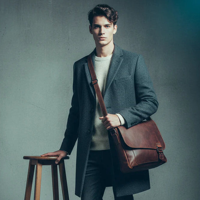 Greenwood Leather Laptop Bag - Boutique of Leathers/Open Road