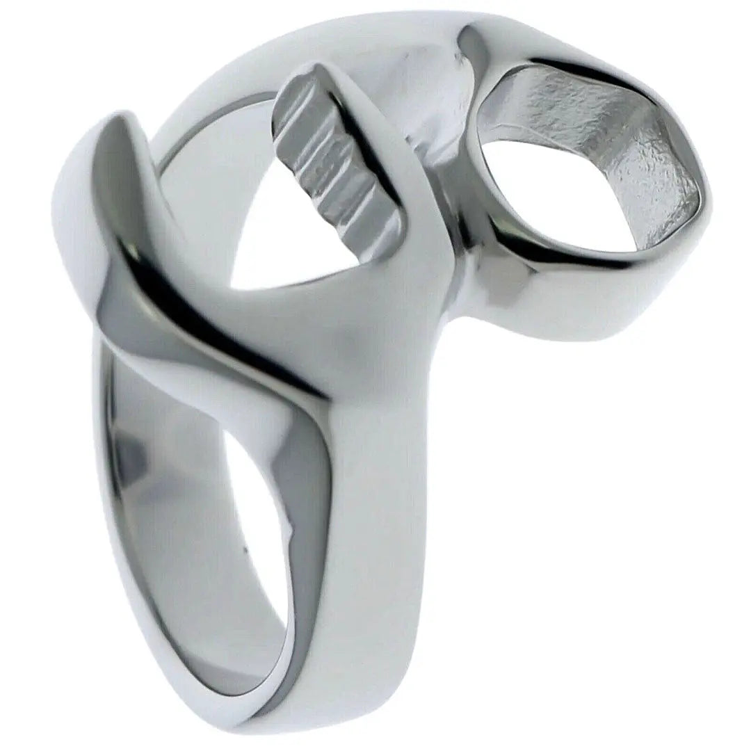 GoSteel Men's Biker Wrench Ring Men's Jewelry Boutique of Leathers/Open Road