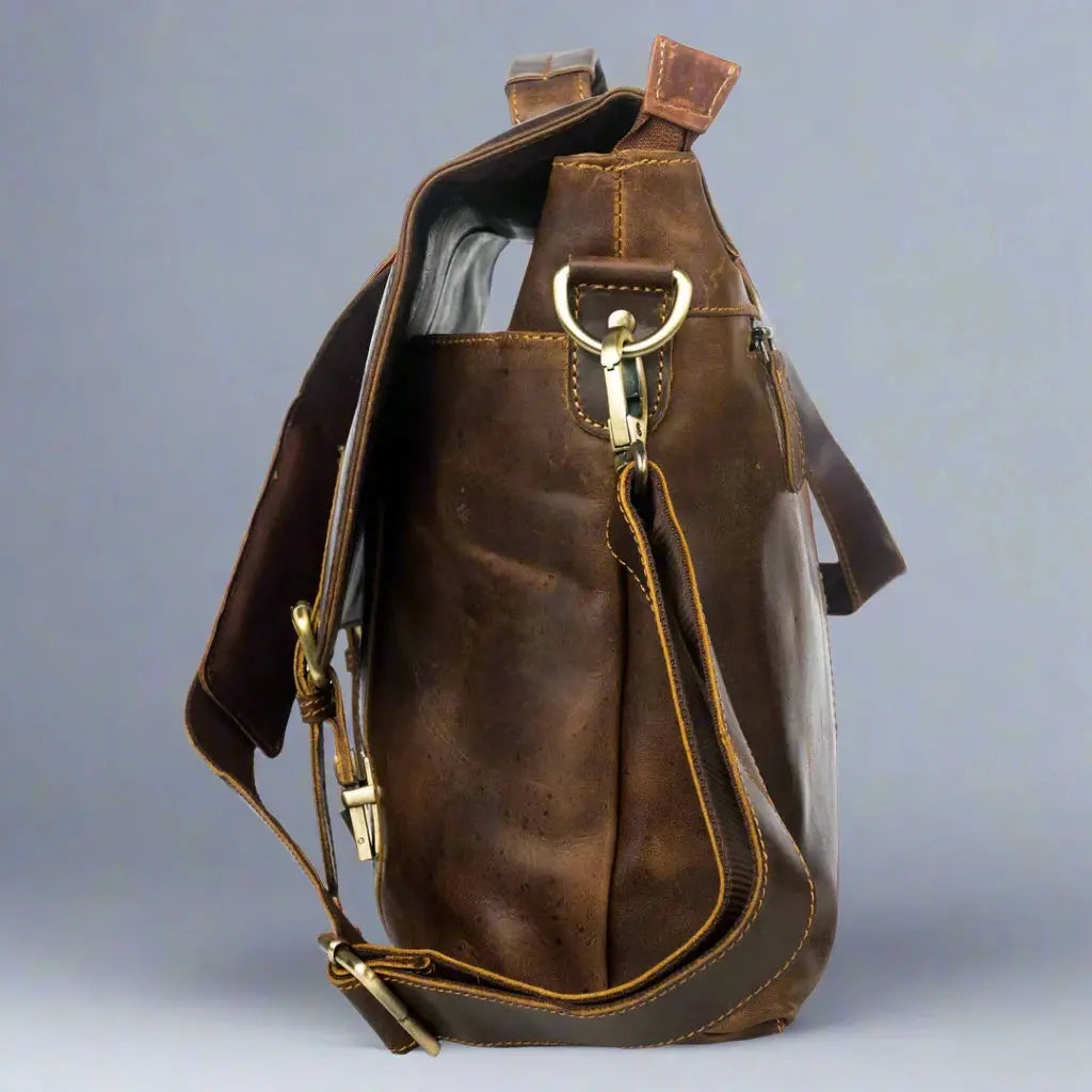 Greenwood Leather Laptop Bag - Boutique of Leathers/Open Road