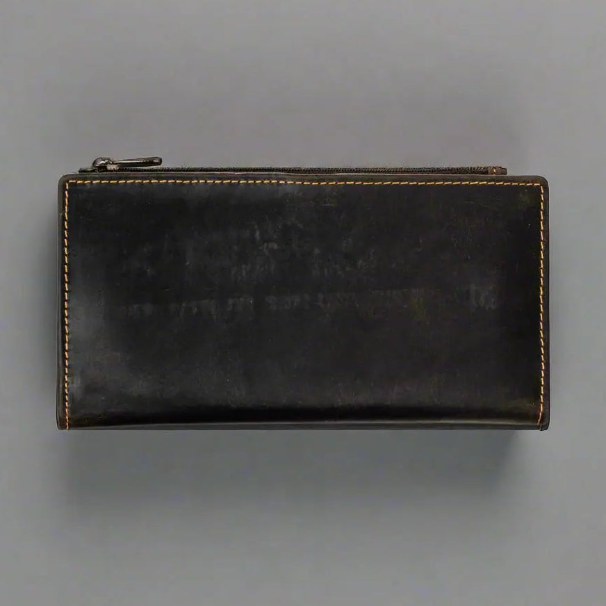 Greenwood Leather RFID Wallet with Zipper Pocket Women's Wallets Boutique of Leathers/Open Road