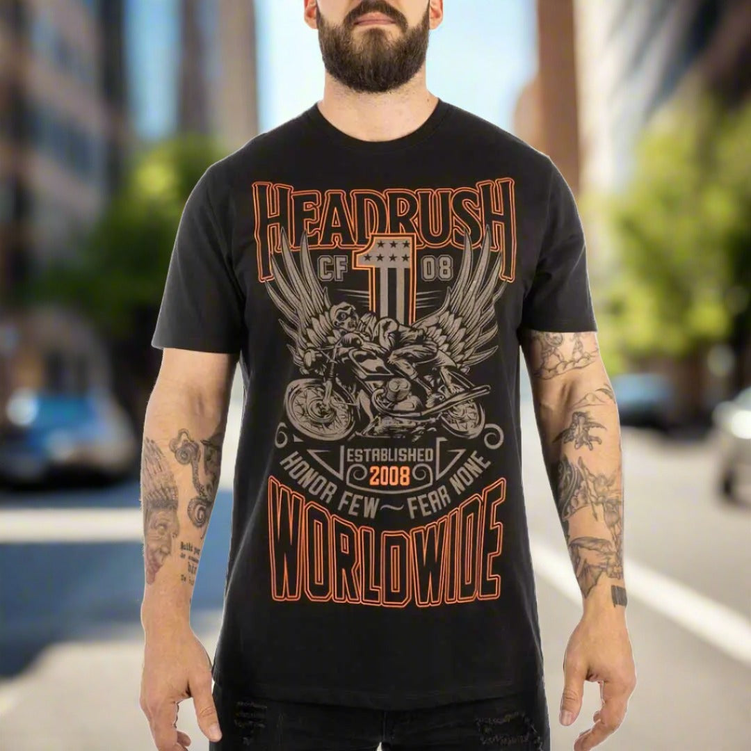 Headrush Men's The Original Worldwide T-Shirt - Boutique of Leathers/Open Road