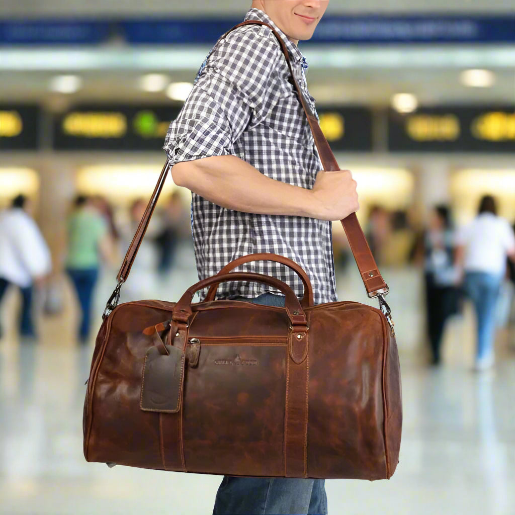 Greenwood Leather Weekend Travel Bag - Boutique of Leathers/Open Road