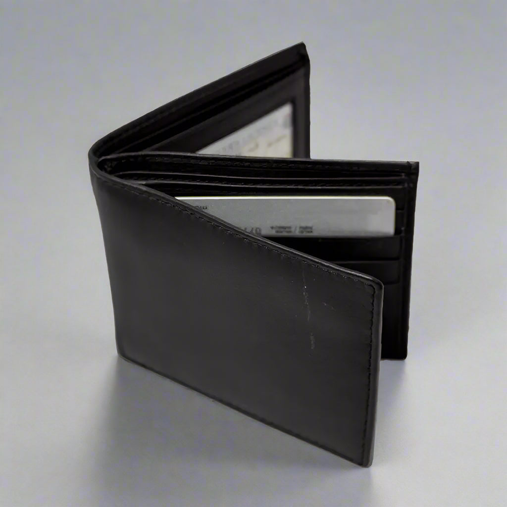 JBG International Men's Center Wing Bifold Leather RFID Wallet - Boutique of Leathers/Open Road