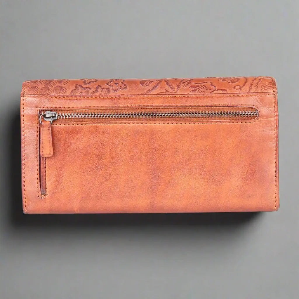 MET Embossed Women's Leather Wallet Women's Wallets Boutique of Leathers/Open Road