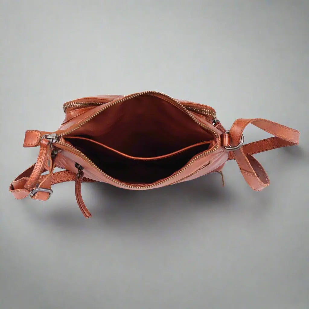 MET Flower Embossed Leather Crossbody Bag Handbags & Purses Boutique of Leathers/Open Road