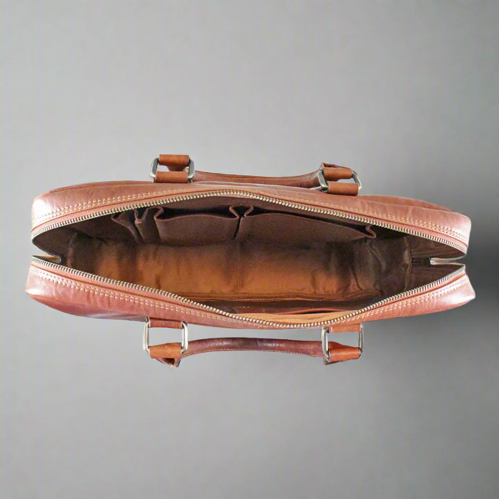 MET Leather Briefcase Messenger Bag - Boutique of Leathers/Open Road