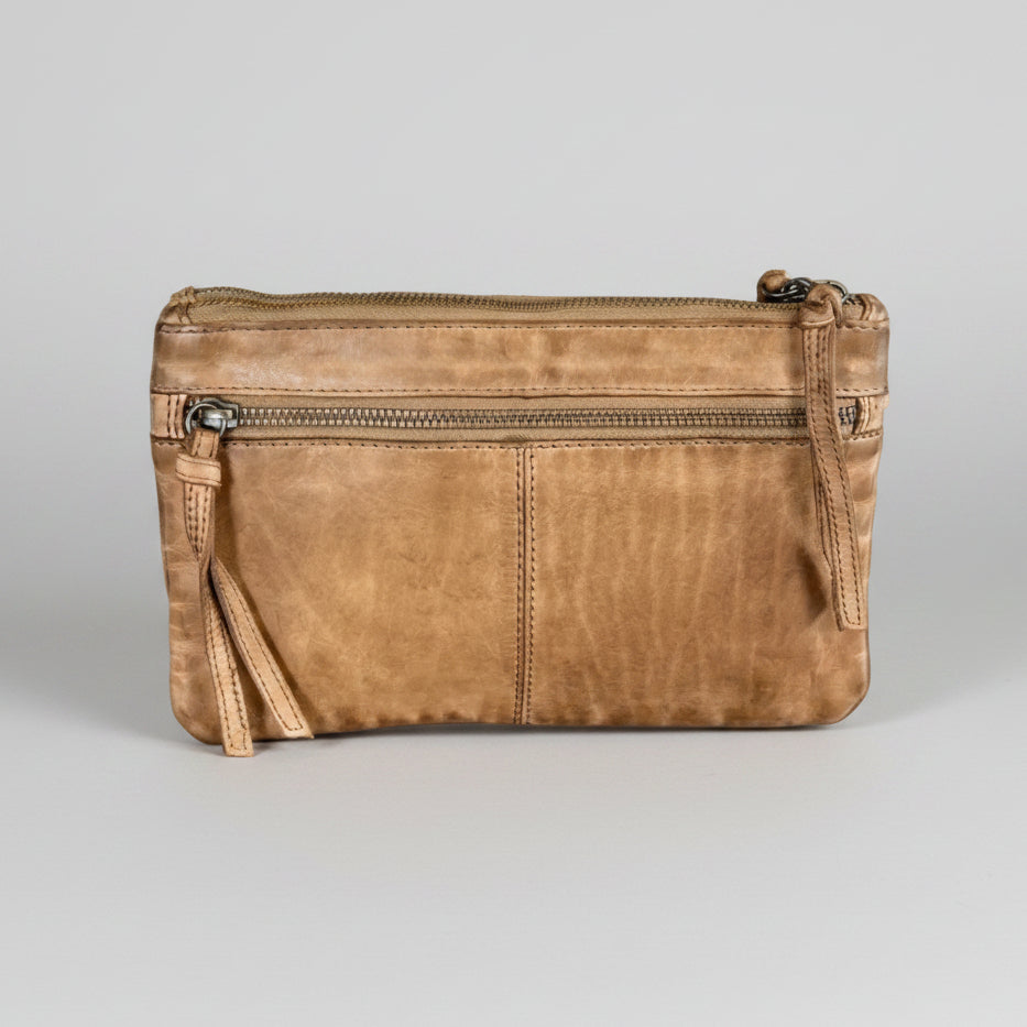 MET Leather Crossbody Bag with Dual Front Zipper Pockets Handbags & Purses Boutique of Leathers/Open Road